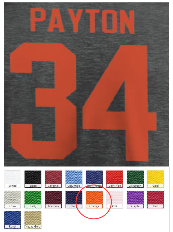 Chicago Bears custom number 34 material twill